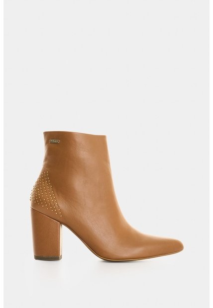 Botines Office Kira De Cuero Para Mujer Mini Taches Botines Office Kira De Cuero Para Mujer Mini Taches Miel 35 VÉLEZ