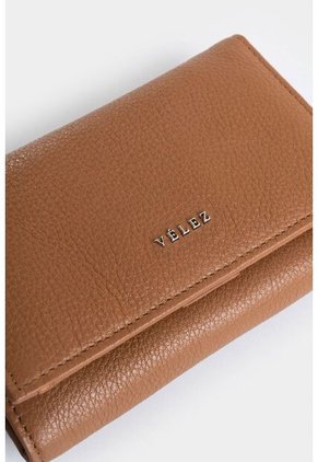 Billetera Real De Cuero Para Mujer Con Monedero Billetera Real De Cuero Para Mujer Con Monedero Miel VÉLEZ