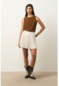 Falda Wrap Plisada Para Mujer Lumbre Falda Wrap Plisada Para Mujer Lumbre Crema 10 VÉLEZ de Vélez