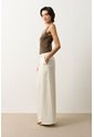 Pantalón Loa Palazzo Tiro Alto Para Mujer Pantalón Loa Palazzo Tiro Alto Para Mujer Crema 10 VÉLEZ de Vélez