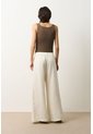 Pantalón Loa Palazzo Tiro Alto Para Mujer Pantalón Loa Palazzo Tiro Alto Para Mujer Crema 10 VÉLEZ de Vélez
