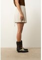 Falda Wrap Plisada Para Mujer Lumbre Falda Wrap Plisada Para Mujer Lumbre Crema 10 VÉLEZ de Vélez