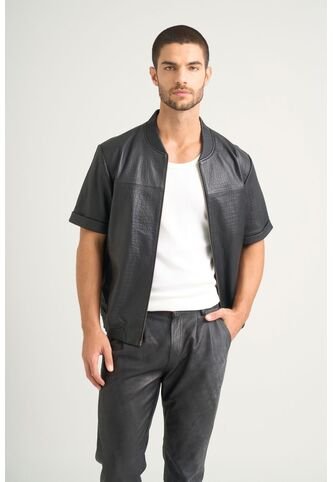 Camisa Manga Corta Sika 2.0 De Cuero Para Hombre Semi Fitted Camisa Manga Corta Sika 2.0 De Cuero Para Hombre Semi Fitted Negro L VÉLEZ Vélez