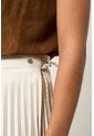 Falda Wrap Plisada Para Mujer Lumbre Falda Wrap Plisada Para Mujer Lumbre Crema 10 VÉLEZ de Vélez