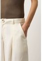 Pantalón Loa Palazzo Tiro Alto Para Mujer Pantalón Loa Palazzo Tiro Alto Para Mujer Crema 10 VÉLEZ de Vélez