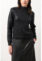Sweater Tejido De Cuello Alto Para Mujer Nacarina Sweater Tejido De Cuello Alto Para Mujer Nacarina Negro XL VÉLEZ de Vélez