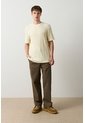 Camiseta Manga Corta Tejida Para Hombre Lumma Camiseta Manga Corta Tejida Para Hombre Lumma Crema M VÉLEZ de Vélez