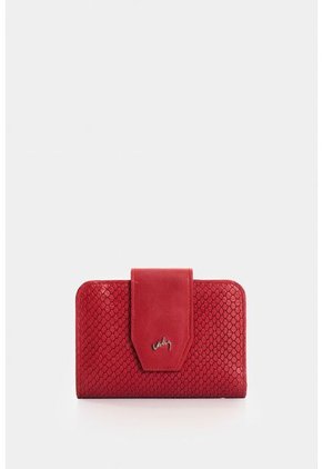Billetera De Cuero Grabado Para Mujer Hiedra Billetera De Cuero Grabado Para Mujer Hiedra Rojo VÉLEZ