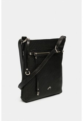 Manos Libres Basic De Cuero Para Mujer Grabado Placa Tejido Manos Libres Basic De Cuero Para Mujer Grabado Placa Tejido Negro VÉLEZ