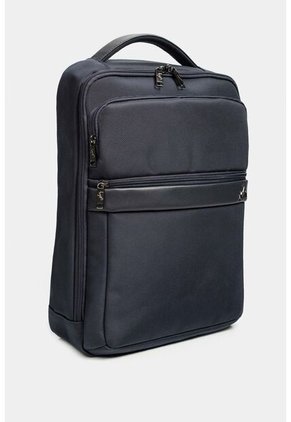 Morral Bolt De Cuero Y Lona Para Hombre Bolsillos Frontales Azul Oscuro Morral Bolt De Cuero Y Lona Para Hombre Bolsillos Frontales Azul Oscuro VÉLEZ