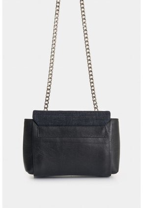 Manos Libres Mini Lili En Denim Y Cuero Para Mujer Bordado Manos Libres Mini Lili En Denim Y Cuero Para Mujer Bordado Azul Oscuro VÉLEZ