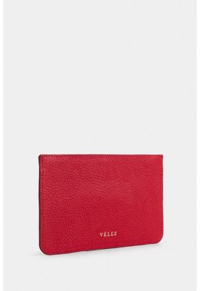 Porta Tarjetas Ava De Cuero Para Mujer Detalle Jacquard Porta Tarjetas Ava De Cuero Para Mujer Detalle Jacquard Rojo VÉLEZ