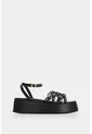 Sandalia Plataforma En Cuero Para Mujer Orquidea Sandalia Plataforma En Cuero Para Mujer Orquidea Negro 41 VÉLEZ de Vélez