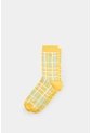 Calcetines Media Pierna Tartan Para Hombre Calcetines Media Pierna Tartan Para Hombre Amarillo XS VÉLEZ de Vélez