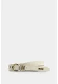 Cinturón Unifaz De Cuero Para Mujer Puntera Hexagonal Cinturón Unifaz De Cuero Para Mujer Puntera Hexagonal Blanco XL VÉLEZ de Vélez