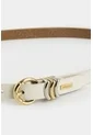 Cinturón Unifaz De Cuero Para Mujer Puntera Hexagonal Cinturón Unifaz De Cuero Para Mujer Puntera Hexagonal Blanco XL VÉLEZ de Vélez