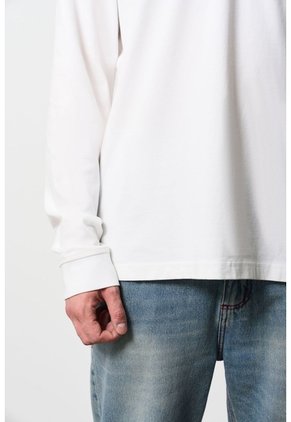 Polo Manga Larga En Algodón Para Hombre Nápoles Polo Manga Larga En Algodón Para Hombre Nápoles Blanco XL VÉLEZ