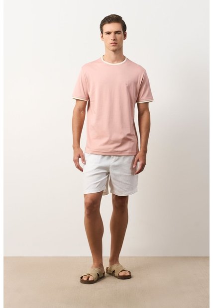 Camiseta En Algodón Para Hombre Luma Camiseta En Algodón Para Hombre Luma Rosado M VÉLEZ