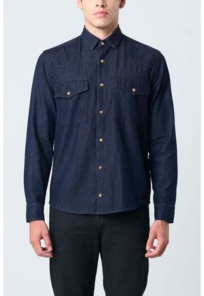 Camisa Manga Larga Brescia Para Hombre Semi Fitted Camisa Manga Larga Brescia Para Hombre Semi Fitted Azul Oscuro M VÉLEZ