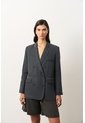 Blazer Oversize Para Mujer Linde Blazer Oversize Para Mujer Linde Gris Pistola S VÉLEZ de Vélez