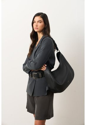 Blazer Oversize Para Mujer Linde Blazer Oversize Para Mujer Linde Gris Pistola S VÉLEZ