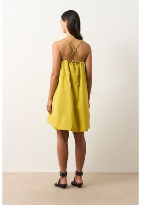 Vestido Mini Balloon Para Mujer Eos Vestido Mini Balloon Para Mujer Eos Amarillo Limon 10 VÉLEZ