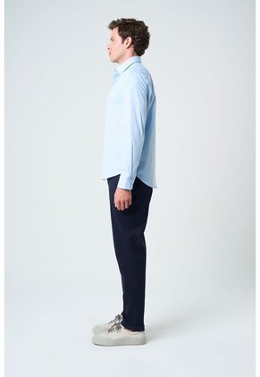 Camisa En Popelina Para Hombre Semifitted Camisa En Popelina Para Hombre Semifitted Azul Claro L VÉLEZ