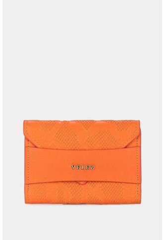 Porta Tarjetas De Cuero Porta Tarjetas De Cuero Naranja VÉLEZ Vélez