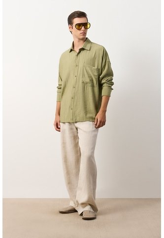 Camisa Loa Manga Larga Para Hombre Camisa Loa Manga Larga Para Hombre Verde Oliva XXL VÉLEZ Vélez