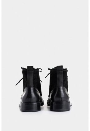 Botas Solar De Cuero Para Hombre Combinación De Texturas Botas Solar De Cuero Para Hombre Combinación De Texturas Negro 38 VÉLEZ