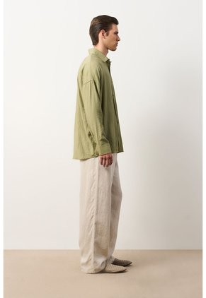Camisa Loa Manga Larga Para Hombre Camisa Loa Manga Larga Para Hombre Verde Oliva XXL VÉLEZ