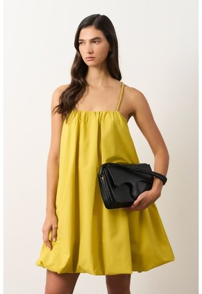 Vestido Mini Balloon Para Mujer Eos Vestido Mini Balloon Para Mujer Eos Amarillo Limon 10 VÉLEZ