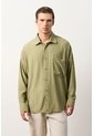 Camisa Loa Manga Larga Para Hombre Camisa Loa Manga Larga Para Hombre Verde Oliva XXL VÉLEZ de Vélez