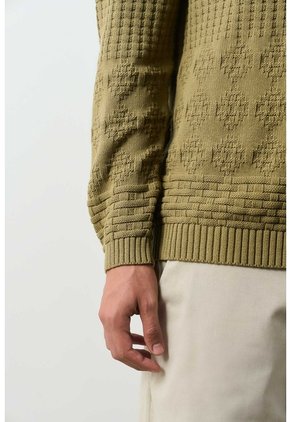 Sweater Tejido Ayar Para Hombre Regular Fit Sweater Tejido Ayar Para Hombre Regular Fit Verde S VÉLEZ