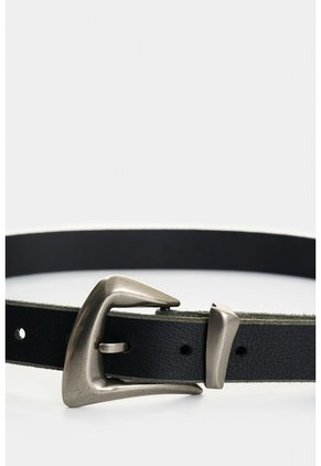Cinturón Unifaz De Cuero Para Mujer Gael Cinturón Unifaz De Cuero Para Mujer Gael Negro M VÉLEZ
