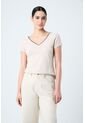 Camiseta Básica Para Mujer Millaré Metálico Decorativo Camiseta Básica Para Mujer Millaré Metálico Decorativo Arena L VÉLEZ de Vélez