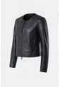 Chaqueta De Cuero Para Mujer Denver Chaqueta De Cuero Para Mujer Denver Negro XL VÉLEZ de Vélez