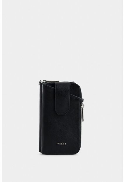 Porta Chequera Ibiza De Cuero Para Mujer Multifunción Porta Chequera Ibiza De Cuero Para Mujer Multifunción Negro VÉLEZ