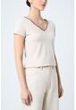 Camiseta Básica Para Mujer Millaré Metálico Decorativo Camiseta Básica Para Mujer Millaré Metálico Decorativo Arena L VÉLEZ de Vélez