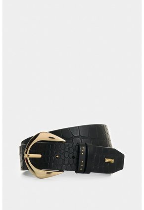 Cinturón Unifaz De Cuero Para Mujer Astra Cinturón Unifaz De Cuero Para Mujer Astra Negro XL VÉLEZ