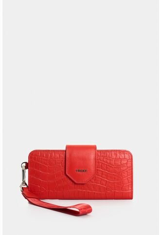 Billetera Porta Chequera De Cuero Para Mujer Extravaganza Billetera Porta Chequera De Cuero Para Mujer Extravaganza Rojo VÉLEZ Vélez