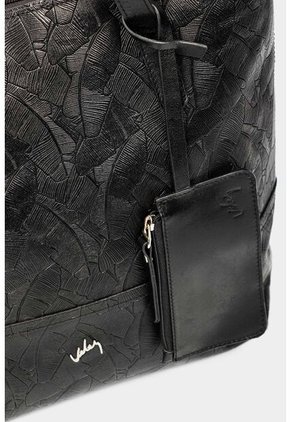 Shopping Denver De Cuero Para Mujer Grabado Placa Palmera Shopping Denver De Cuero Para Mujer Grabado Placa Palmera Negro VÉLEZ