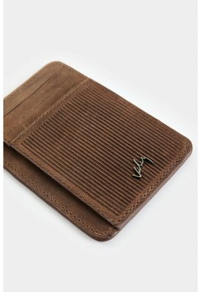 Porta Tarjetas Vértice De Cuero Para Hombre Detalle Rayas Porta Tarjetas Vértice De Cuero Para Hombre Detalle Rayas Cafe VÉLEZ