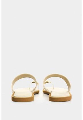 Sandalia Plana De Cuero Para Mujer Thala Sandalia Plana De Cuero Para Mujer Thala Beige 36 VÉLEZ