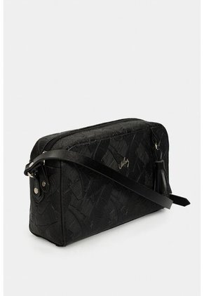 Manos Libres Verona De Cuero Para Mujer Grabado Placa Palmera Manos Libres Verona De Cuero Para Mujer Grabado Placa Palmera Negro VÉLEZ