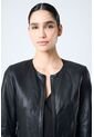 Chaqueta De Cuero Para Mujer Denver Chaqueta De Cuero Para Mujer Denver Negro XL VÉLEZ de Vélez