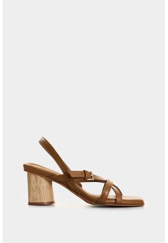 Sandalia De Tacón Lumen De Cuero Para Mujer Ajuste Correa Sandalia De Tacón Lumen De Cuero Para Mujer Ajuste Correa Miel 34 VÉLEZ Vélez