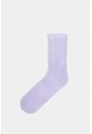 Calcetines Media Pierna De Algodón Con Jacquard Para Hombre Diseño Unicolor Calcetines Media Pierna De Algodón Con Jacquard Para Hombre Diseño Unicolor Lila XS VÉLEZ de Vélez
