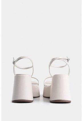 Sandalia Plataforma San Joaquin De Cuero Para Mujer Ajuste Al Tobillo Sandalia Plataforma San Joaquin De Cuero Para Mujer Ajuste Al Tobillo Blanco 35 VÉLEZ