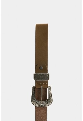 Cinturón Unifaz En Cuero Doble Hebilla Para Mujer Luzia Cinturón Unifaz En Cuero Doble Hebilla Para Mujer Luzia Tabaco S VÉLEZ